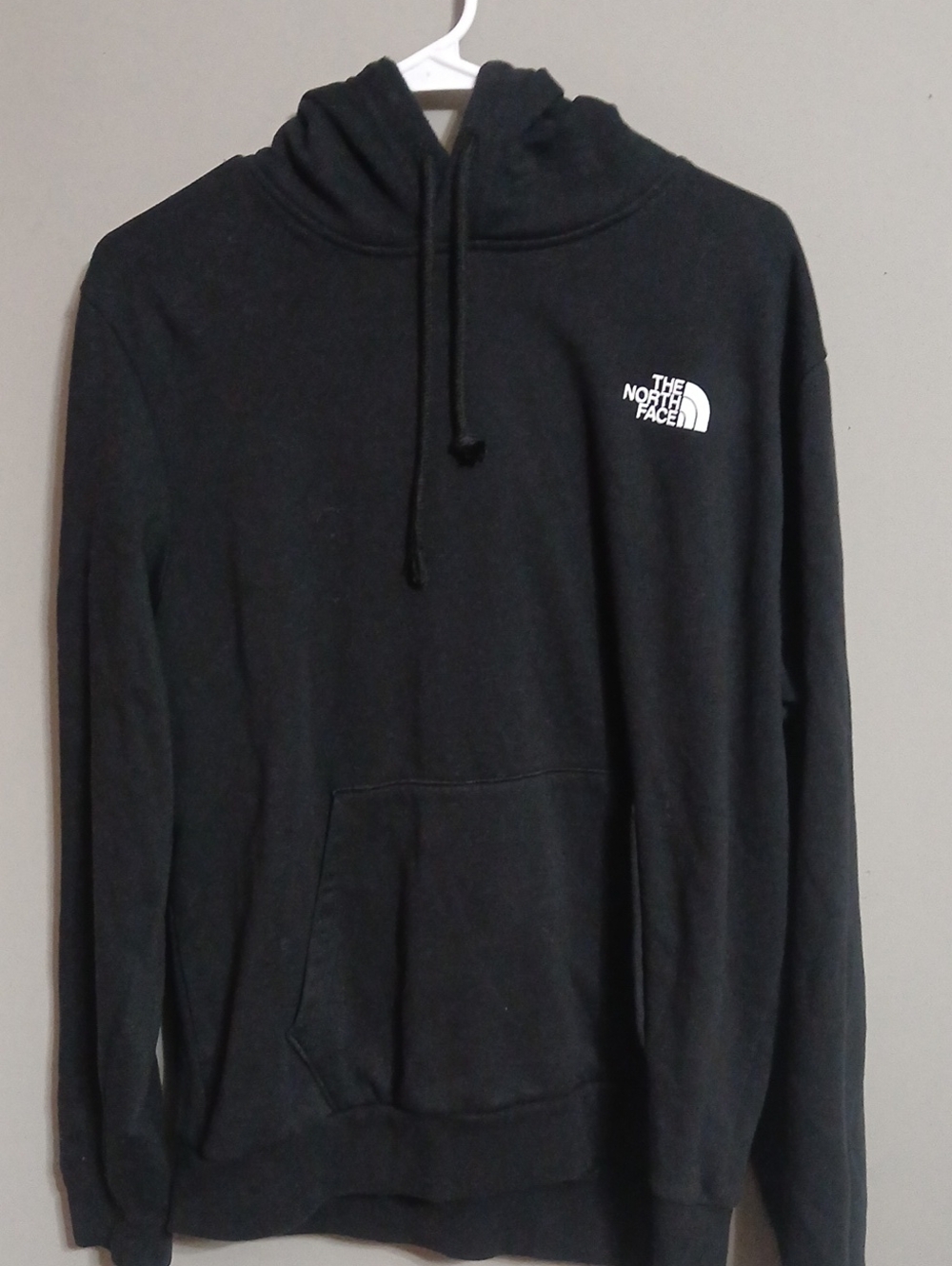The North Face Black Hoodie with White Logo